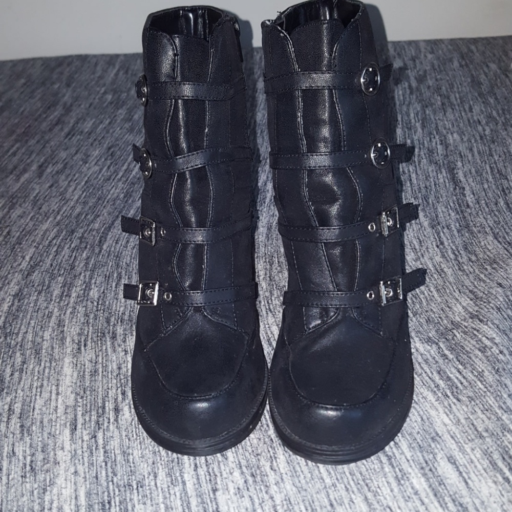 Faux Leather Booties